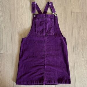 Art Class Deep Purple Corduroy Skirt Overalls - size Girls XXL (18)